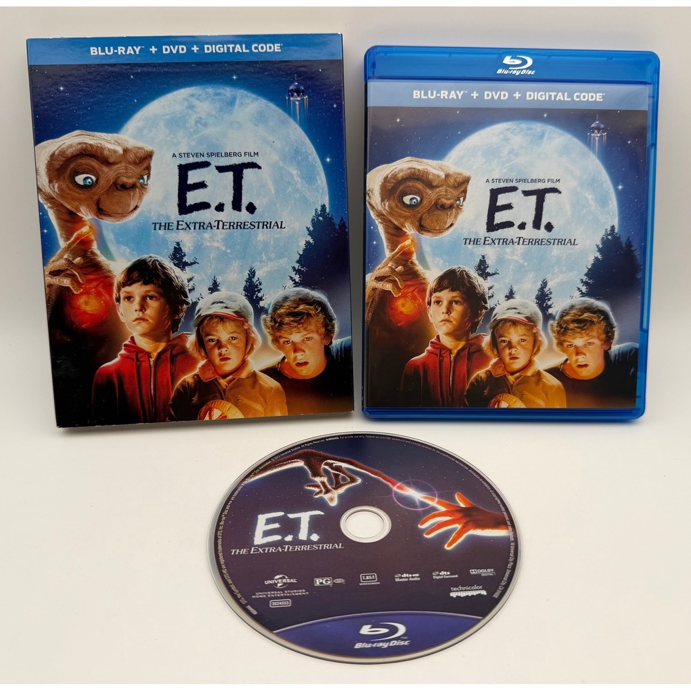 ET The Extra-Terrestrial Blu-ray DVD Combo Pack Steven Spielberg Movie Slipcover